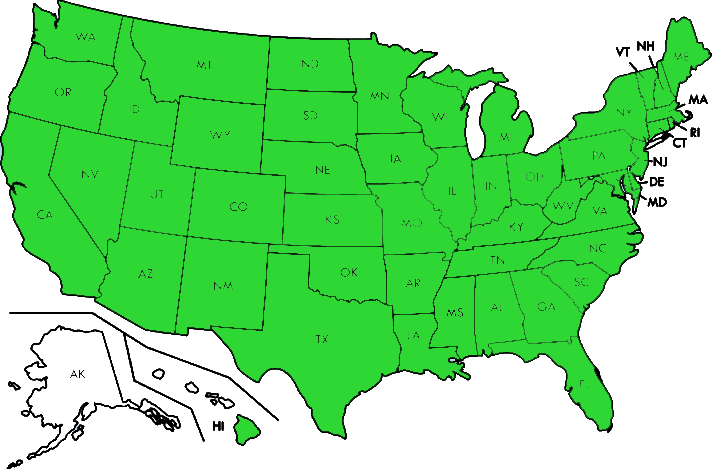 Our services are currently available in the following states CT, DC, DE, FL, GA, IL, IN, KS, ME, MD, MA, MO, NE, NJ, NY, OH, PA, SC, TN, TX, UT, and VT.